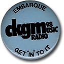 CKGM Embarque, CKGM Get In To It button